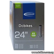 Schwalbe 24 X 2.1 - 3.0 MTB Downhill Schrader Inner Tube Etrto : 507 | AV10D