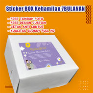 Stiker Tasyakuran Kehamilan Stiker Box Nasi Tasyakuran 7 Bulanan 4 Bulanan