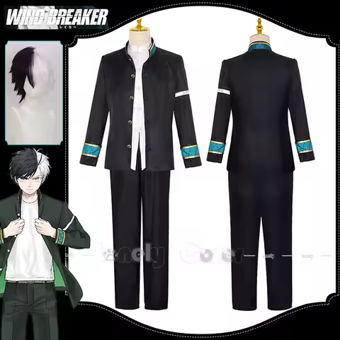 Haruka Sakura Cosplay Costume Wig Anime WIND BREAKER Furin High School Bofurin Uniform Jacket Coat P