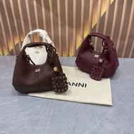 Ready Stock 2026 New GANNI Niche Pumpkin Bag For Women Multi-Way Handheld Single Shoulder Crossbody 