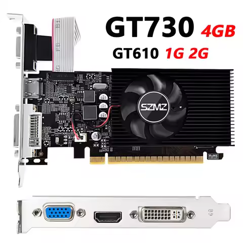 GT730 4GB DDR3 128Bit Graphics Card with HDMI VGA DVI Port PCI-E2.0 16X Computer Graphics Video Card