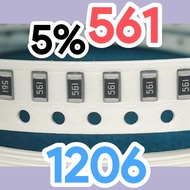 10pcs Chip resistor smd 561 560R 5% size 1206 3216 560ohm 560 ohm