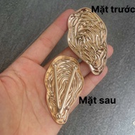 A116_Copper Wood Grain Ring Size 6.5cm (Rear Thread)
