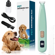 2026 Upgraded Rechargeable Pet Grooming Kit, Waterproof Dog Paw Trimmer with Led Light, 3 in 1 Low N