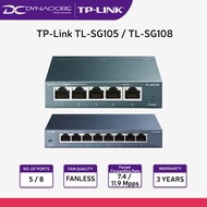 DYNACORE - TP-Link TL-SG105 5-Port / TL-SG108 8-Port 10/100/1000Mbps Gigabit Desktop Switch | TP Link SG105