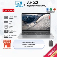 Lenovo IdeaPad 1 15AMN7 82VG00XTMJ  Notebook (AMD R5-7520U/16GB DDR5/512GB SSD/15.6'' Fhd Ips/1.58KG