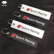 Cloth Car Key Chain for Audi A3 A4 A5 A6 A7 A8 Q3 Q5 Q7 Q8 8l 8p 8v C6 4f C7 Car Accessories Car Key