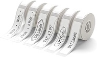 NIIMBOT D11 Label Maker Tape 6Rolls Adhesive Thermal Label Paper 0.47" X 2.95" (12 X 75mm) 95 Labels