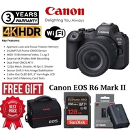 (BEST PRICE IN MALAYSIA)CANON R6 MARK II 24-105mm F/4-7.1 FREE CANON LP-E6NH BATTERY + SANDISK 200mb
