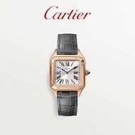 Cartier Santos-Dumont Series Watch Rose Gold Leather Strap Watch
