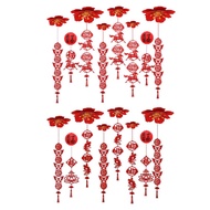 [tenlzsp0bc] Felt New Year Pendants Red Ceiling Decoration Spring Festival Decor Lucky Fu Ornament f