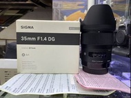 行貨 齊盒 超新淨 SIGMA 35mm F1.4 DG  ART for CANON EF 35 mm