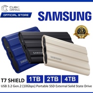 SAMSUNG T7 SHIELD USB 3.2 GEN.2 (10GBPS) EXT SSD EXTERNAL SOLID STATE DRIVE ,IP65 WATER AND DUST PRO