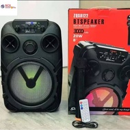 Sing-e ZQS-8122 8 Inch Speaker Woofer with wireless microphone Extra Bass Portable Bluetooth Speaker Karaoke Mic ZQS8122