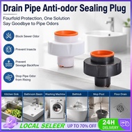 Drain Pipe Seal Cover Anti-odor -40/50/63/75mm Universal Drain Pipe Plug Magnetic Auto Open/Close Fo