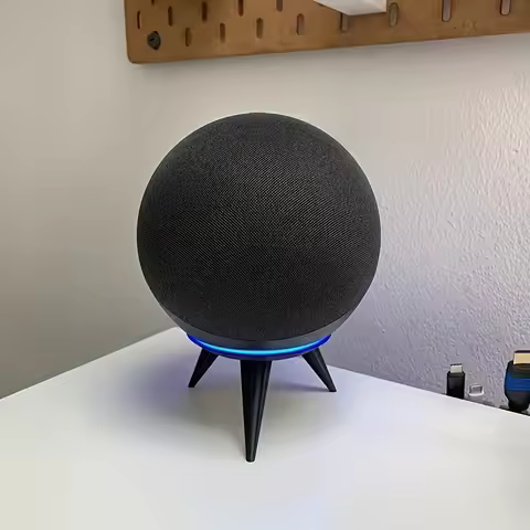 1PC Smart Speaker Echo Dot Fourth Generation Stand Storage Display Stand Plastic Black Desktop Stand