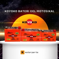 KOYOKO BATERI BATTERY GEL MOTOSIKAL YTZ5S-BS YB5L YB3L YTX7A YT6B HONDA YAMAHA
