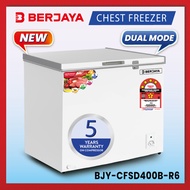 Berjaya Premium 330L Dual Chest Chiller & Freezer BJY-CFSD400B-R6 (White) 5 YEARS Compressor warrant