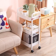 Wholesale//Floor Movable Dormitory Trolley Rack Kitchen Household Snack Trolley Storage Rack