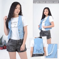 Rompi Jeans Wanita / Rompi Wanita / Rompi Fashion /Rompi Anak/ Rompi Remaja/ Rompi Cewek/ Jaket Jean