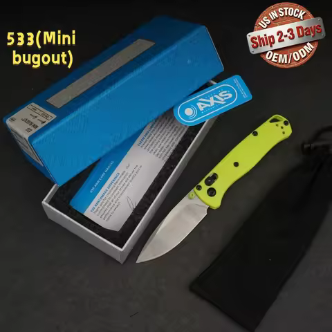 BM533 Bugout Foldable Kitchen Knife Premium Tough Nylon Handle Custom Logo Engraving Fast US Shippin