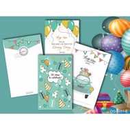 50 Birthday, first birthday, and first month invitations in the image of a car carrying gifts DQ-205