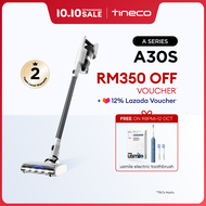 Tineco A30S Cordless Stick Vacuum Cleaner | 160W Suction | 60 Mins Runtime | 1L Large Dustbin | Zero