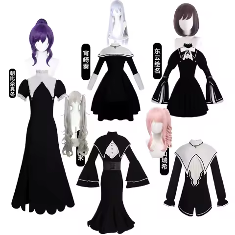 PJSK Nightcord God-ish Miku Asahina Mafuyu Shinonome Ena Yoisaki Kanade Outfits Anime Cosplay Costum
