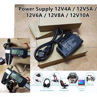 HEAVY DUTY 12V POWER SUPPLY 12V4A / 12V5A / 12V6A / 12V8A / 12V10A DC PLUG SWITCHING ADAPTER CHARGER