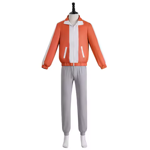 Anime Dandadan Jiji Cosplay Jin Enjouji Costume Adult Men Jacket Coat Pants Outfits Halloween Carniv