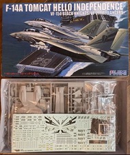 1/72 Fujimi 富士美 F-14A Tomcat Hello Independence VF-154 BLACK KIGHTS/VF-21 FREELANCER 戰機模型