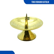 LILIN BRASS CANDLE HOLDER - ALUMINUM CANDLE HOLDER/ BRASS CANDLE HOLDER/ PRAYER LILN CATHOLIC CHANDE