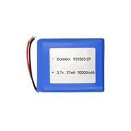 แบตเตอรี่พอลีเมอร์ลิเธียม955565-2P 10000MAh 3.7V ที่ตั้งระบบไฟอุปกรณ์ทางการแพทย์