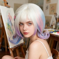 Cor   Breathable Mesh Cap Wig Wednesday Season 2 Cosplay Wig Wig Ready-to-wear Sinclair Enid Cosplay