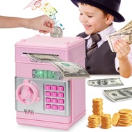 Piggy Bank Toy for Kids Boy Girl Age 3-9 Years Old Electronic ATM Coin Bank with Safe Password Kid S