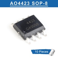 10pcs AO4423 SOP8 AO4423L SOP-8 4423 SOP SOIC-8 SMD P-channel -30V/-17A MOSFET Transistor new origin