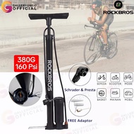 ROCKBROS Motorcycle Tire Air Pump Basketball Foot 380G 160 Psi Bike Air Pump Portable