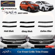 HermanAuto Perodua Axia 2017-2022 Car Front Grille Trim Frame Garnish Accessories