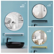 40/50/60cm mirror bathroom mirror round mirror punch-free round mirror wall mirror toilet mirror nor