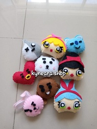 Boneka flanel doraemon hello kitty panda keroppi Little pony