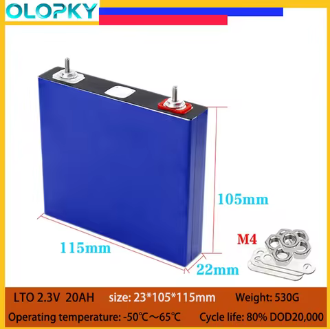 2.3V 20Ah 30C discharge Lithium Titanate LTO car battery starter Battery DIY 12V 24V 36V Motorcycle 
