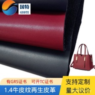 veganleather Standard Eropah Kulit Kitar Semula Mesra Alam Boleh Dicetak Timbul dengan LOGO Mempunya