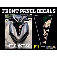 Front Panel Decals / Sticker for HONDA CLICK GAME CHANGER 125i/150i