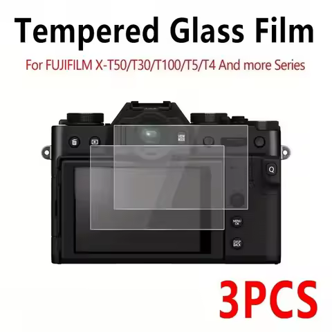 3pcs Tempered Glass Film for Fujifilm XT50 XT30 XT5 XT4 X100VI X100V X100IV XS20 Camera Screen Prote