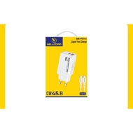 Wellcomm 45W Charger with Type-C to Type-C Cable