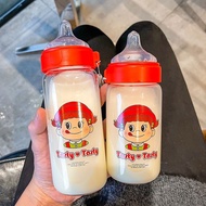 Baby cleanser Korean Version Cute Cartoon Unisex Universal Glass baby Bottle Creative Student Pacifier Cup Glass Cup