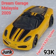 Hot Wheels Ferrari F430 Spider Yellow Loose Junk