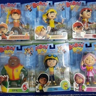 6 set boboiboy action figure ( boboiboy petir , boboiboy angin , boboiboy tanah , gopal , yaya , yin
