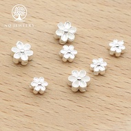 Cherry blossom charm S925, horizontal flower S925 charm - NQ Jewelry