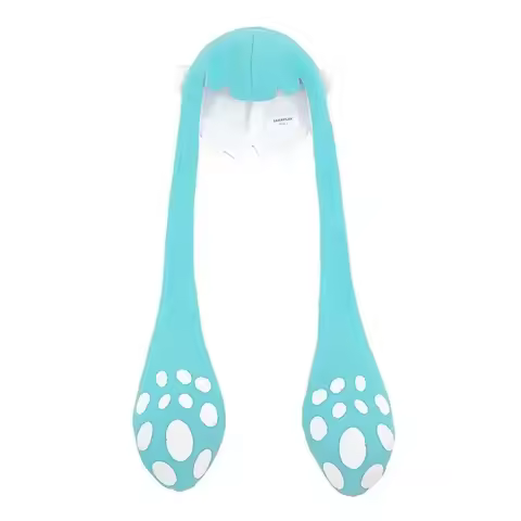Splatoon 3 Style Squid Cute Hat Wig Cosplay Props Halloween Hat Surrounding the Game Jet Warrior Rel